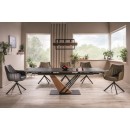 Стол обеденный SIGNAL GENESIS черный/ясень 160-220/90